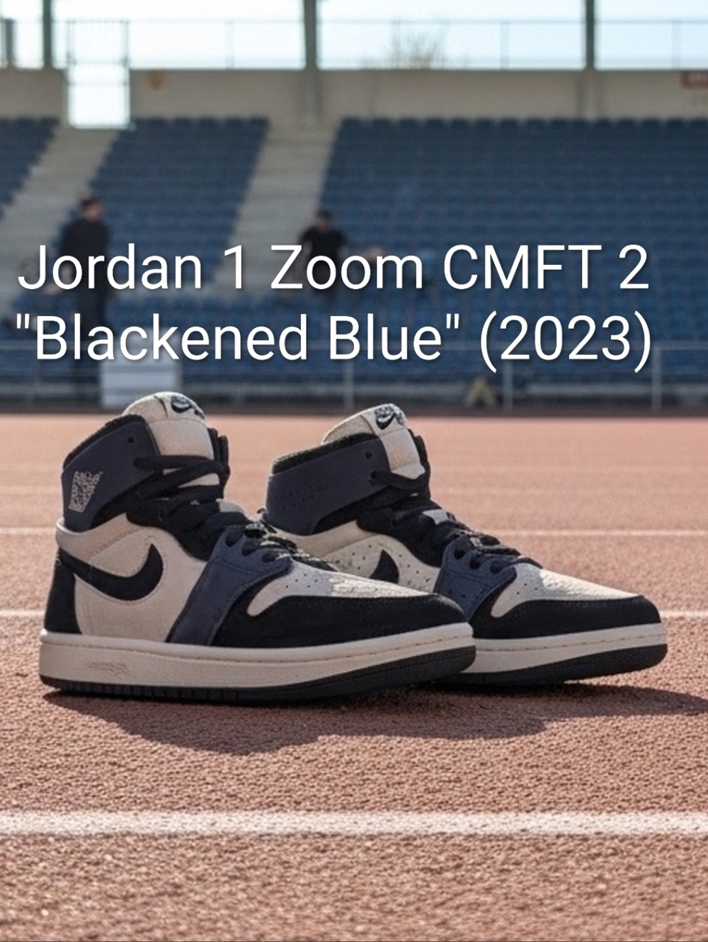 Jordan 1 Zoom CMFT 2 "Blackened Blue" Womens 9.5 Mens 8 EUC